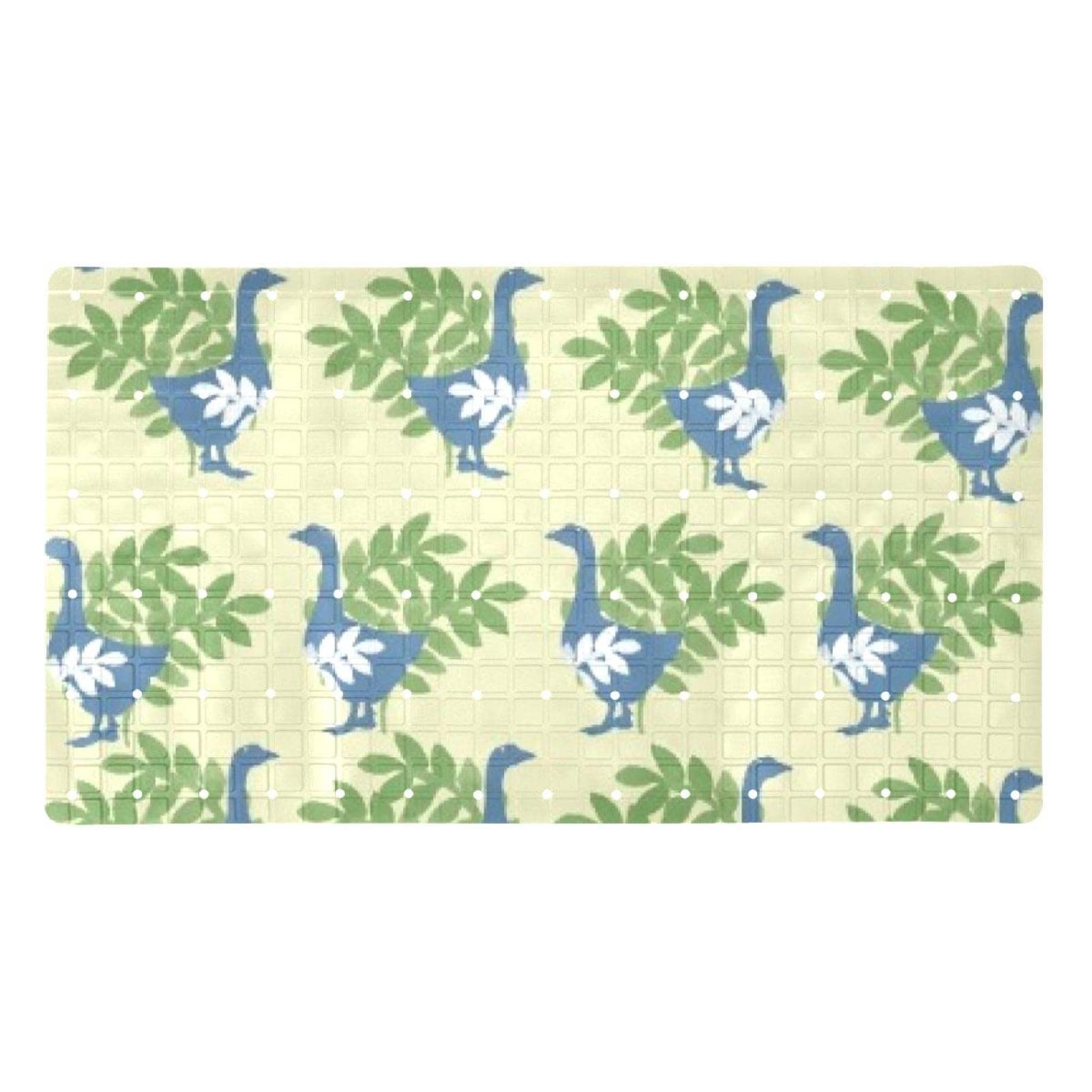 Tapis de bain pour s'asseoir avec ventouses et trous de drainage efficaces