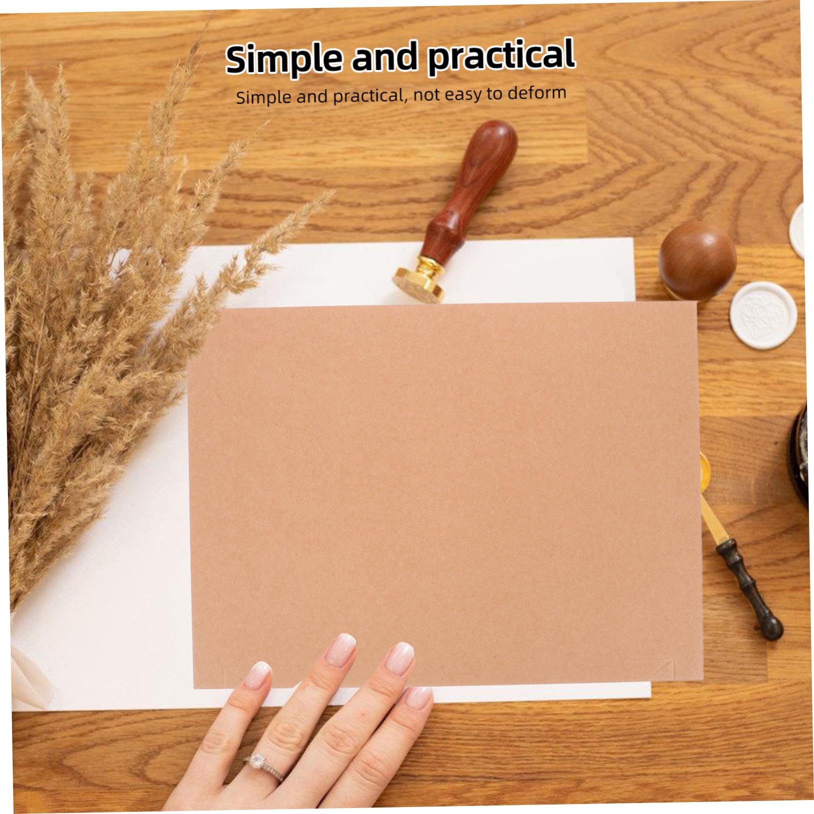 A4 Versandtaschen 30 Stück aus Papier Selbstklebend Flach | Khaki, für Fotos und Dokumente, Blanke Außenfläche zum Beschriften oder Bedrucken