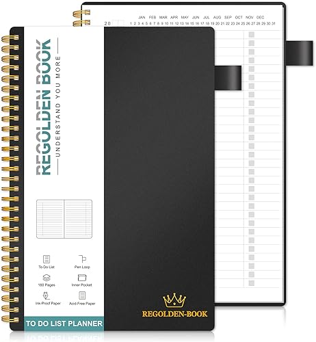 Miniatura 1 de Regolden-Book Agenda de lista de tareas pendientes, lista de verificación diaria para organizar tus tareas diarias, planificador de tareas para