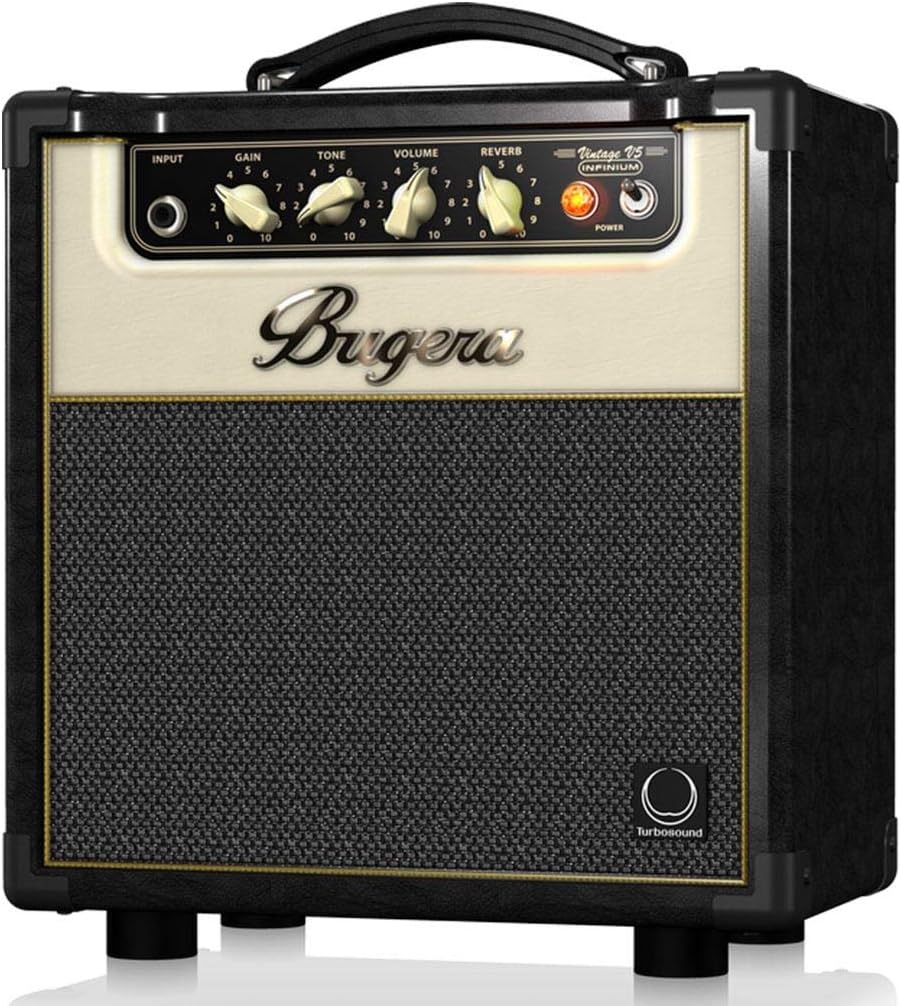Bugera V5 INFINIUM 5-Watt Class-A Tube Amplifier Combo with INFINIUM Tube Life Multiplier, Original Turbosound Speaker, Reverb and Power Attenuator