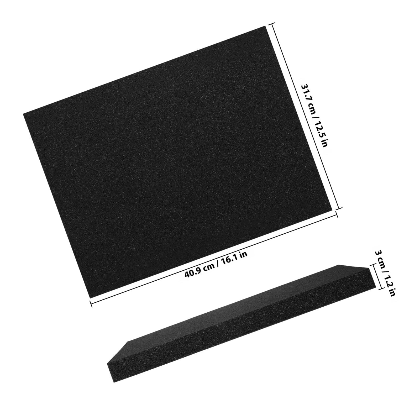 NUOBESTY 4 pièces Lot de Plaques de Mousse Inserts de Protection Denses et Épais pour Coffrets à Outils Coupe Facile pour et Artisanat