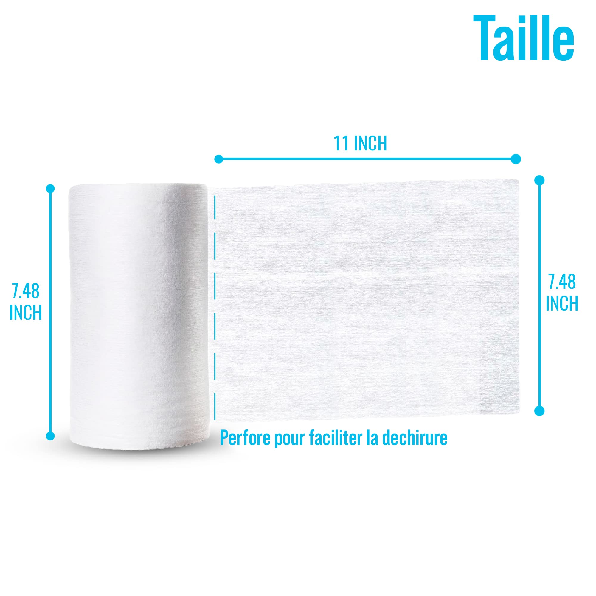 Voile de Protection pour Couche Lavable Bébé 0 à 3 Ans - Biodégradable et Respirant - Augmente la Durée de Vie et Facilite le Nettoyage des Couches Lavables (paquet de 2)
