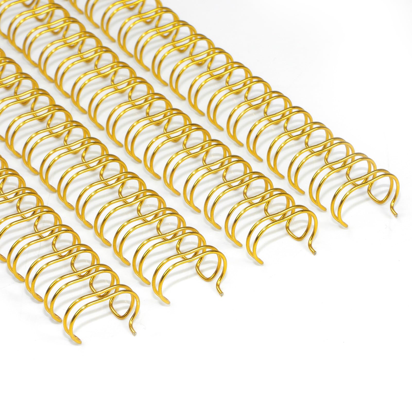 RAYSON Drahtbinderücken, 34 Schlaufen, 50 Blatt, 3:1 Teilung, 9,5 mm, A4, gold