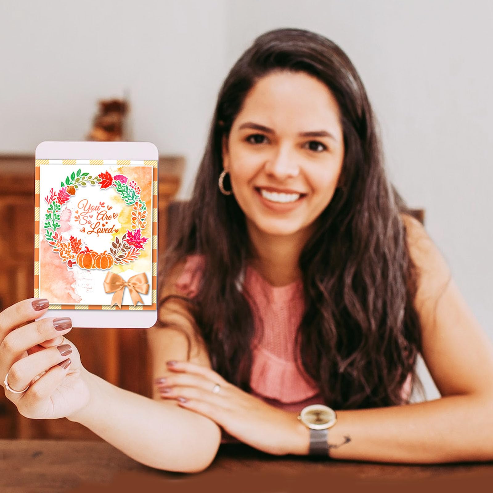 Globleland Automne Gnome Tampons Clairs Pour Bricolage Scrapbooking