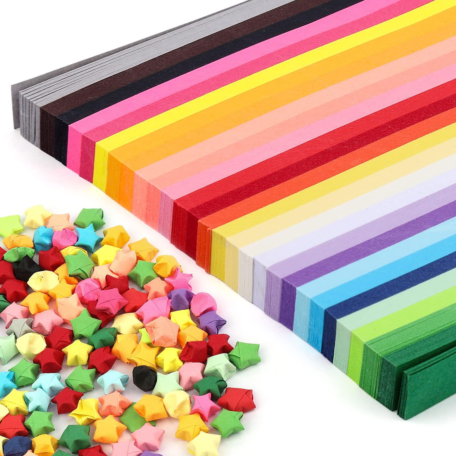 Papierstreifen Für Fröbelsterne - Sortiment, B 15+25+40 Mm, D: 6,5+11,5