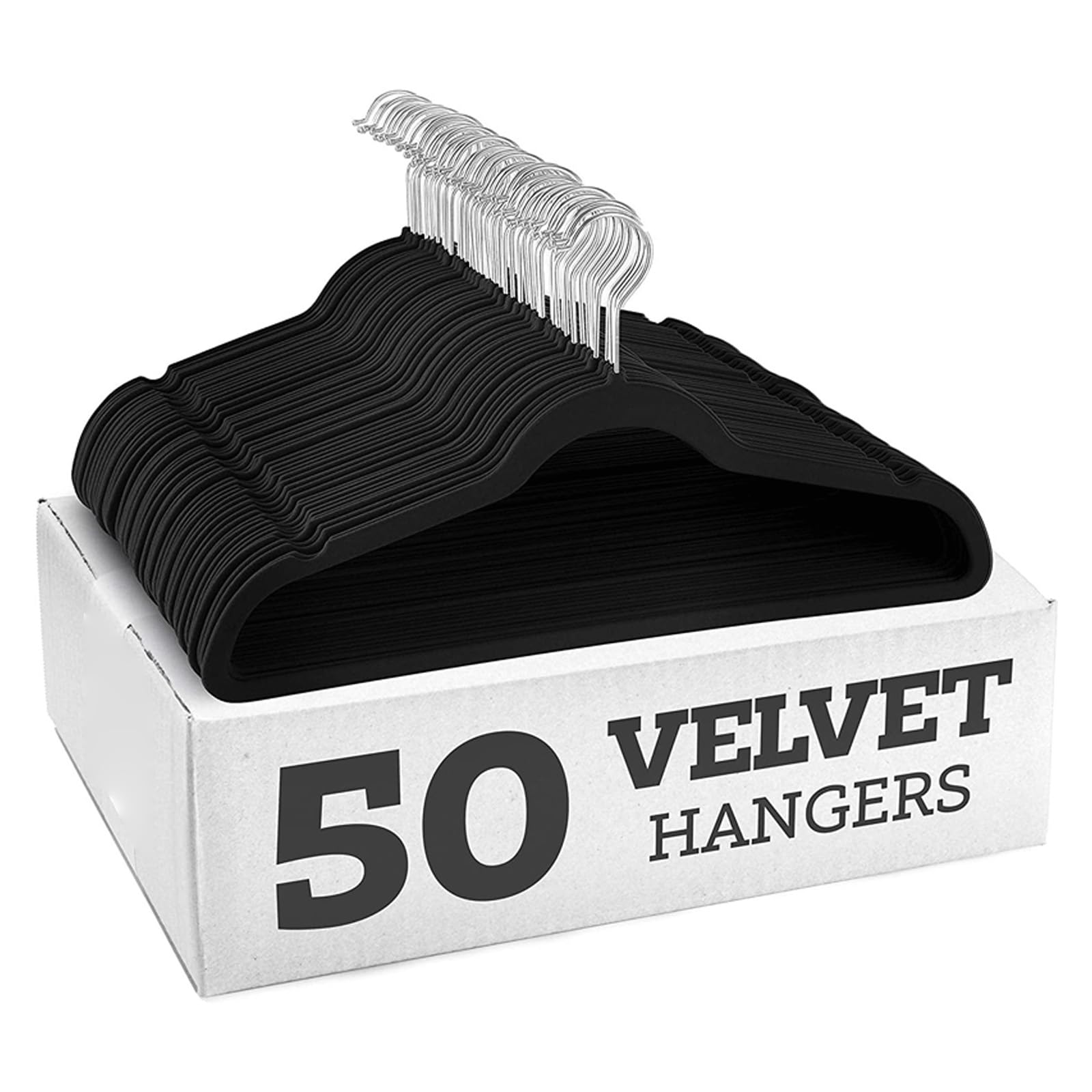 Velvety Covered Hangers with Nonslip Feature for Secure Hold Without Traces Technology Protects Garments Space Efficient Thin Nonslip Clothes Hanger