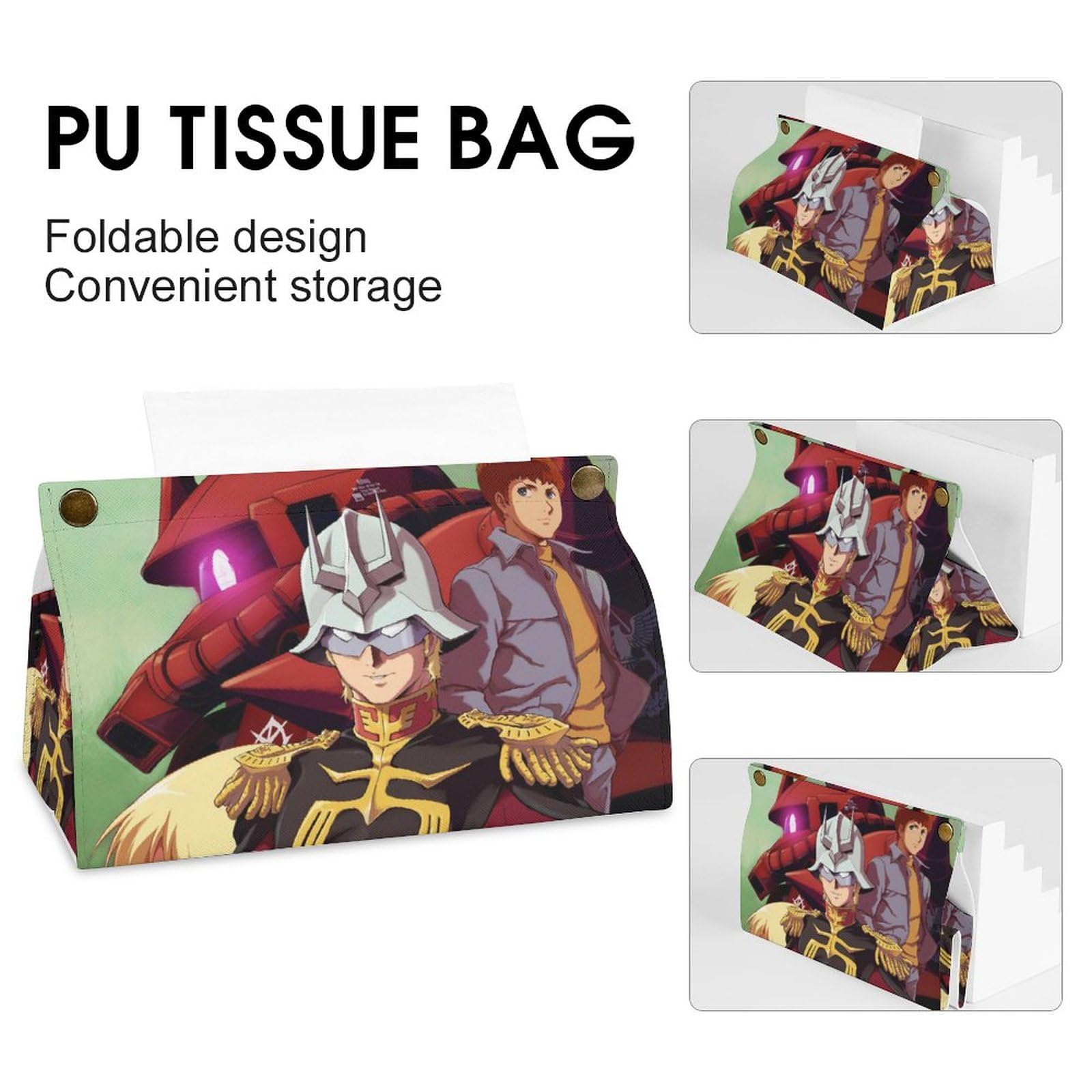 Amazon｜ティッシュケース おしゃれ PUレザー ネオ ジオンガンダム