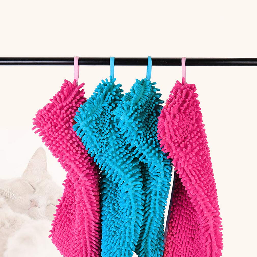 Super Absorbantes de Peignoir pour Animaux de Compagnie en Microfibre Douce, Serviette pour Chien Chats Serviettes Absorbantes à Séchage Rapide