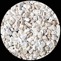 Vista 30 de LAIDANLA Cuentas de piedra de chip de jade blanco de 400 unidades, cuentas de piedra natural de 5 a 8 mm, piedras curativas irregulares de cristal