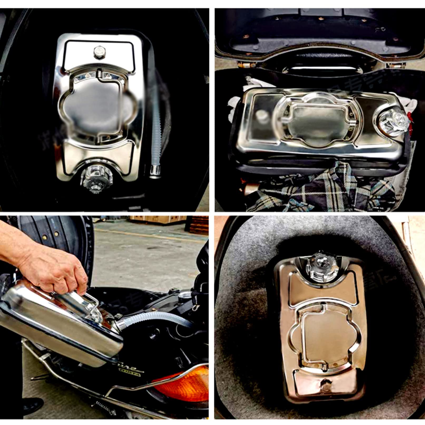 3L/5L Edelstahl Benzinkanister Kanister Metall Kraftstoffe mit Ausgießer Wasserkanister Zulassung Treibstoffkanister diesel reservekanister kraftstoffkanister aus Ersatzkanister (Size : 5L)