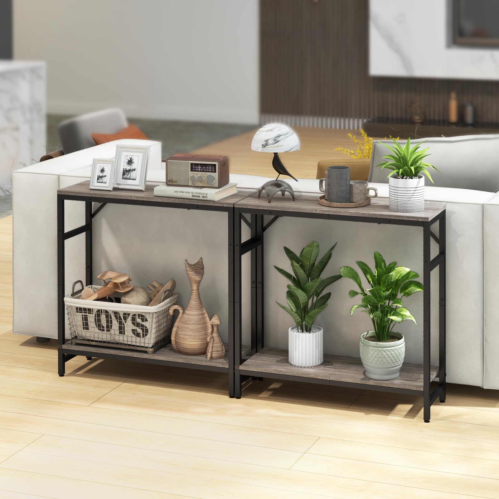 ローテーブルStainless Modular 2tier Sofa Table ローテーブルStainless Modular 2tier Sofa Table ローテーブル
