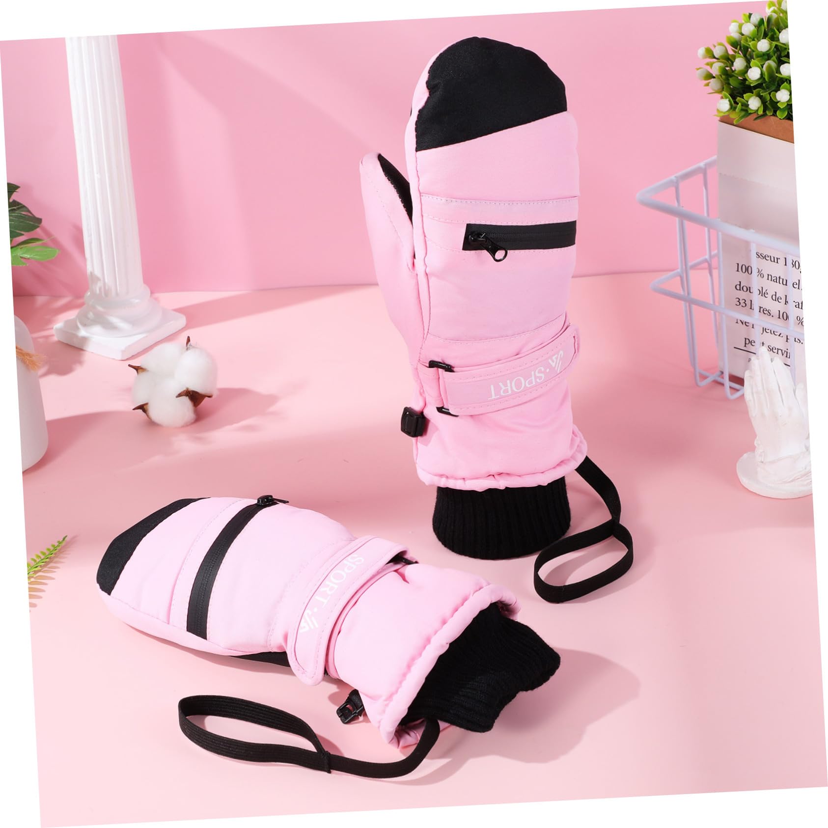 TOYANDONA Guantes Térmicos Impermeables y Cortaviento para Trabajo y Esquí con Pantalla Táctil Cálidos y Flexibles para Hombre y Mujer Talla XL