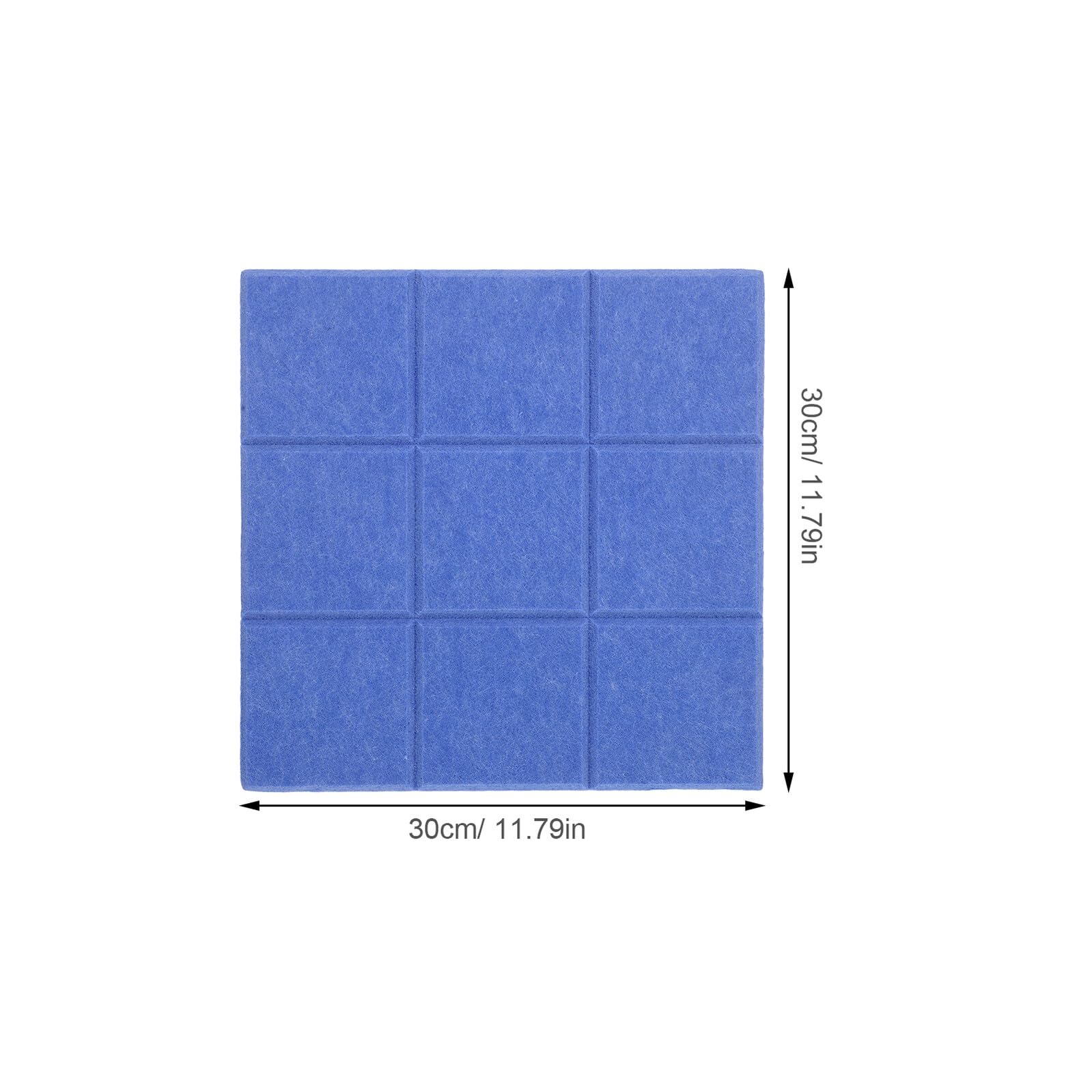 Alipis 6 piezas Tablero de Corcho Autoadhesivo Azulejos de Fieltro Removibles Decoración Mural para Oficina Hogar Escuela Fondo Pared Azul y