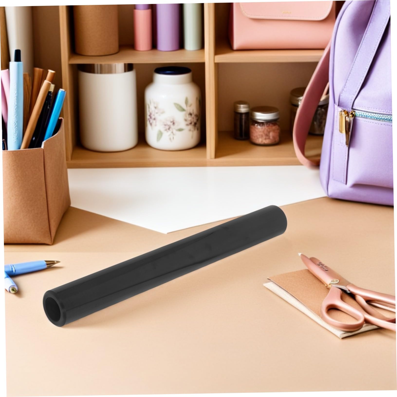 Homoyoyo 6m Schwarze Transferfolie Matte und Selbstklebend zum Aufbügeln Textilien Wie T-Shirts und Taschen Geeignet für DIY-projekte und Kreative Gestaltung Stoffen