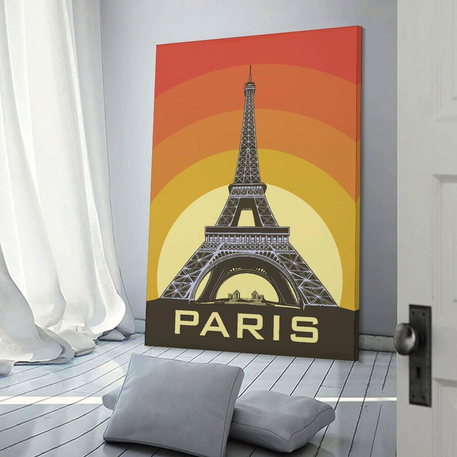 Eiffel Tower Paris Vintage Poster Room Decor Wall Art, 20x30inch(50x75cm), for Gallery Wall Decor And Room Displays, Decorative Artwork with Flexible Styling