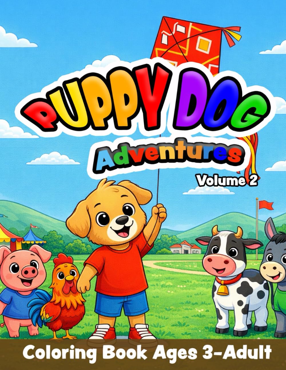 Puppy Dog Adventures Coloring Book Volume 2