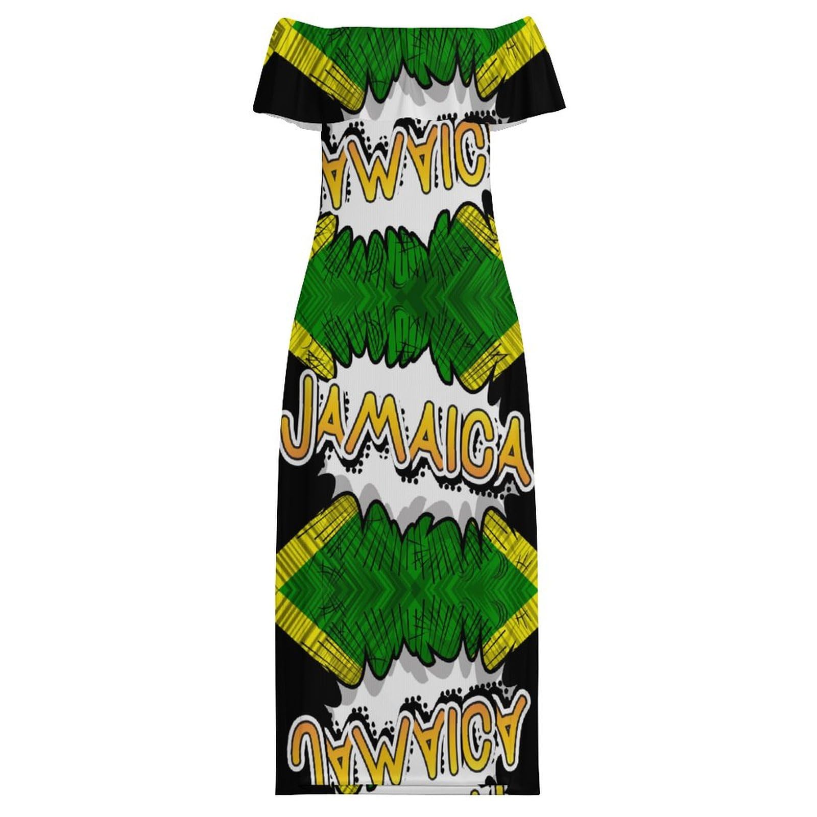 TAIZIYEAH Jamaica Summer Dresses for Women Beach Four Piece Shoulder Skirt