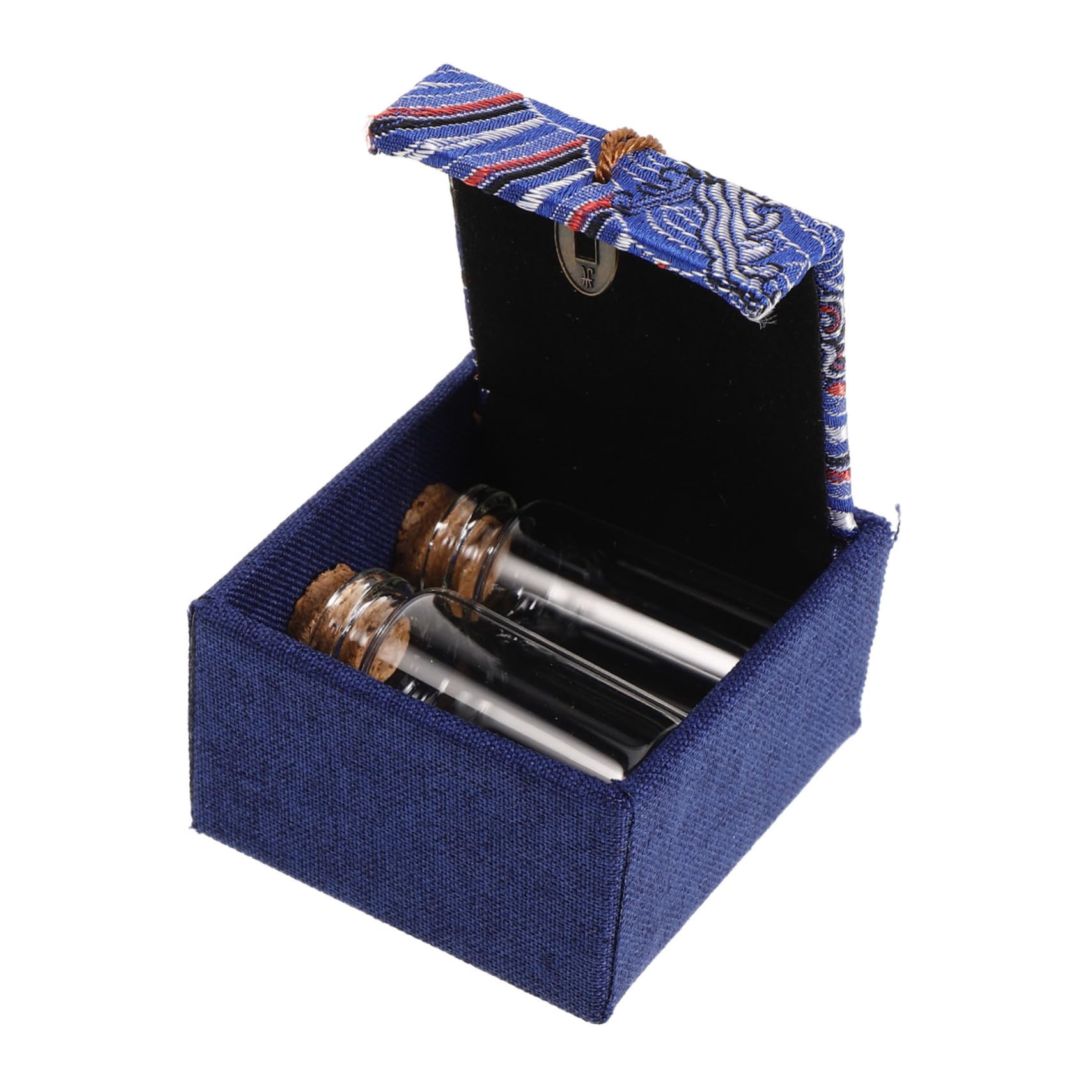 FUNOMOCYA Preservation 5pc Set Newborn Hair Tooth Fetal Hair Decorative Wooden Box