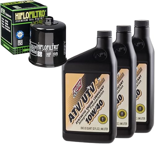 Kit de cambio de aceite para Polaris 2009 Sportsman XP 550 sintético 10W-40