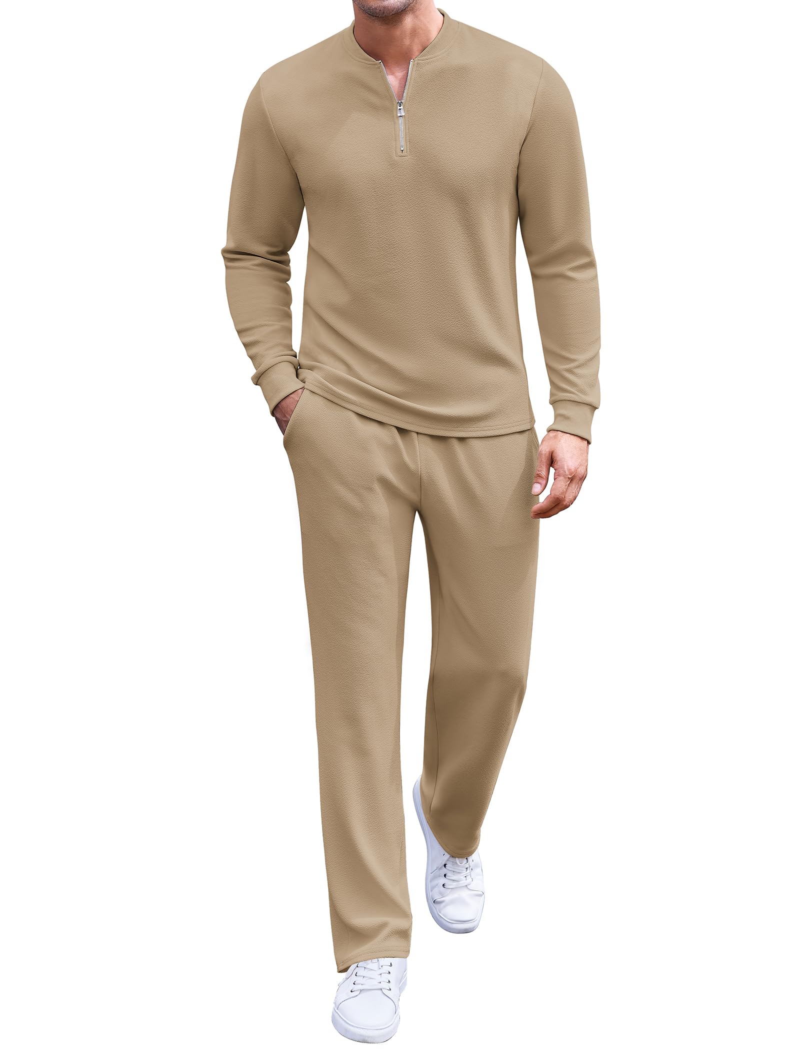 COOFANDY Men's 2 Piece Tracksuit Set