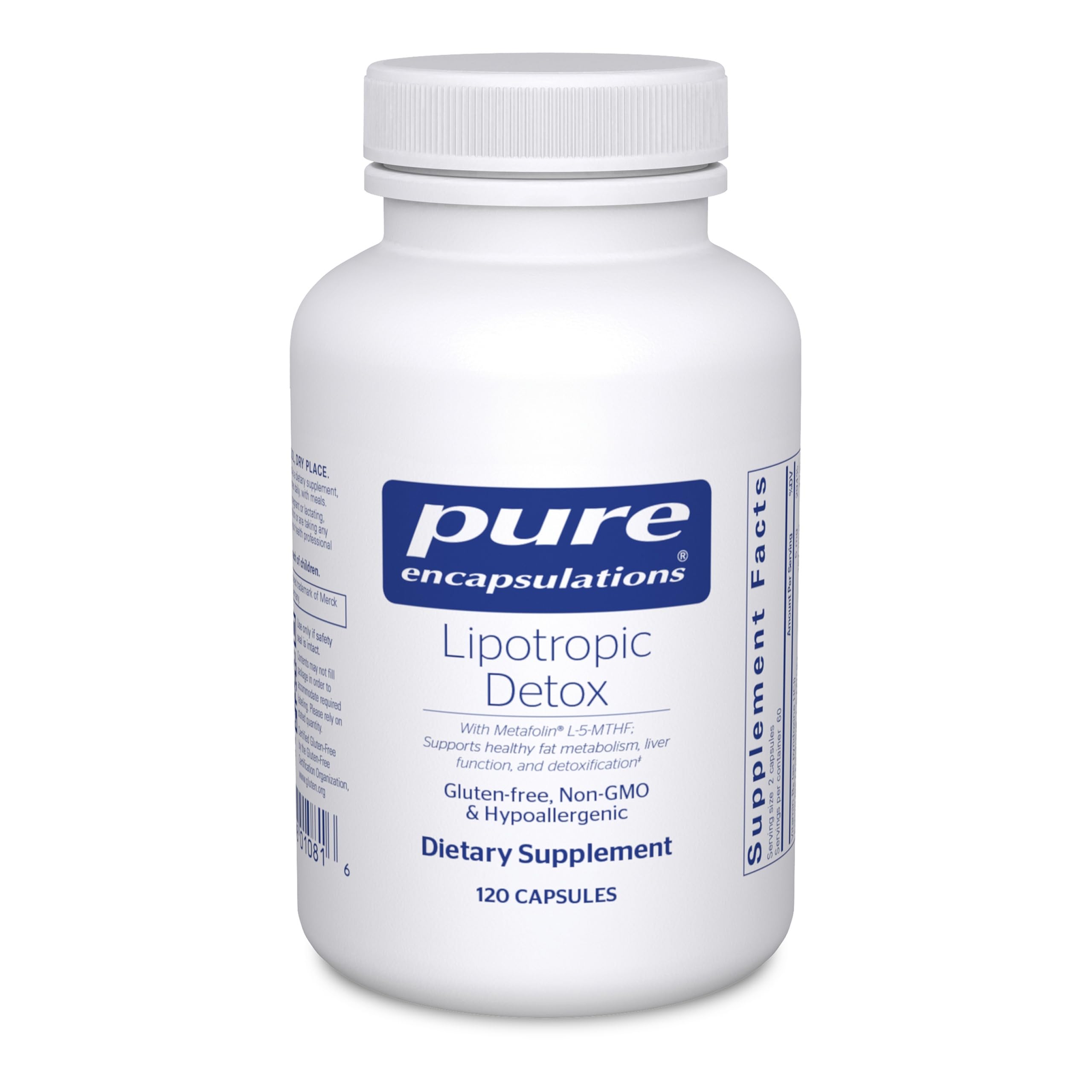 Pure Encapsulations Lipotropic Detox | Hypoallergenic Supplement Supports Liver Function and Detoxification | 120 Capsules