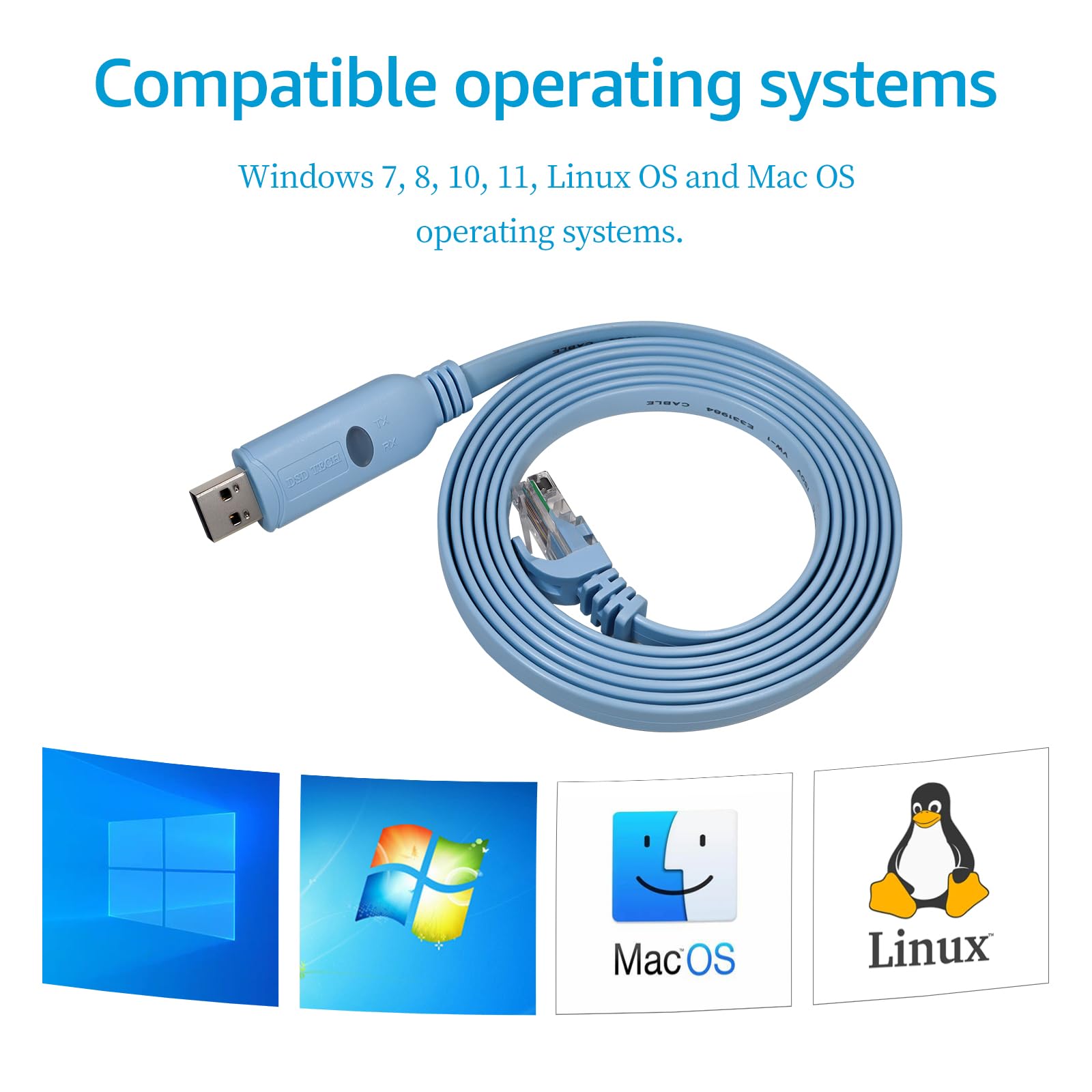 Amazon.com: DSD TECH SH-RJ45K USB to RS485 Serial Cable with RJ45