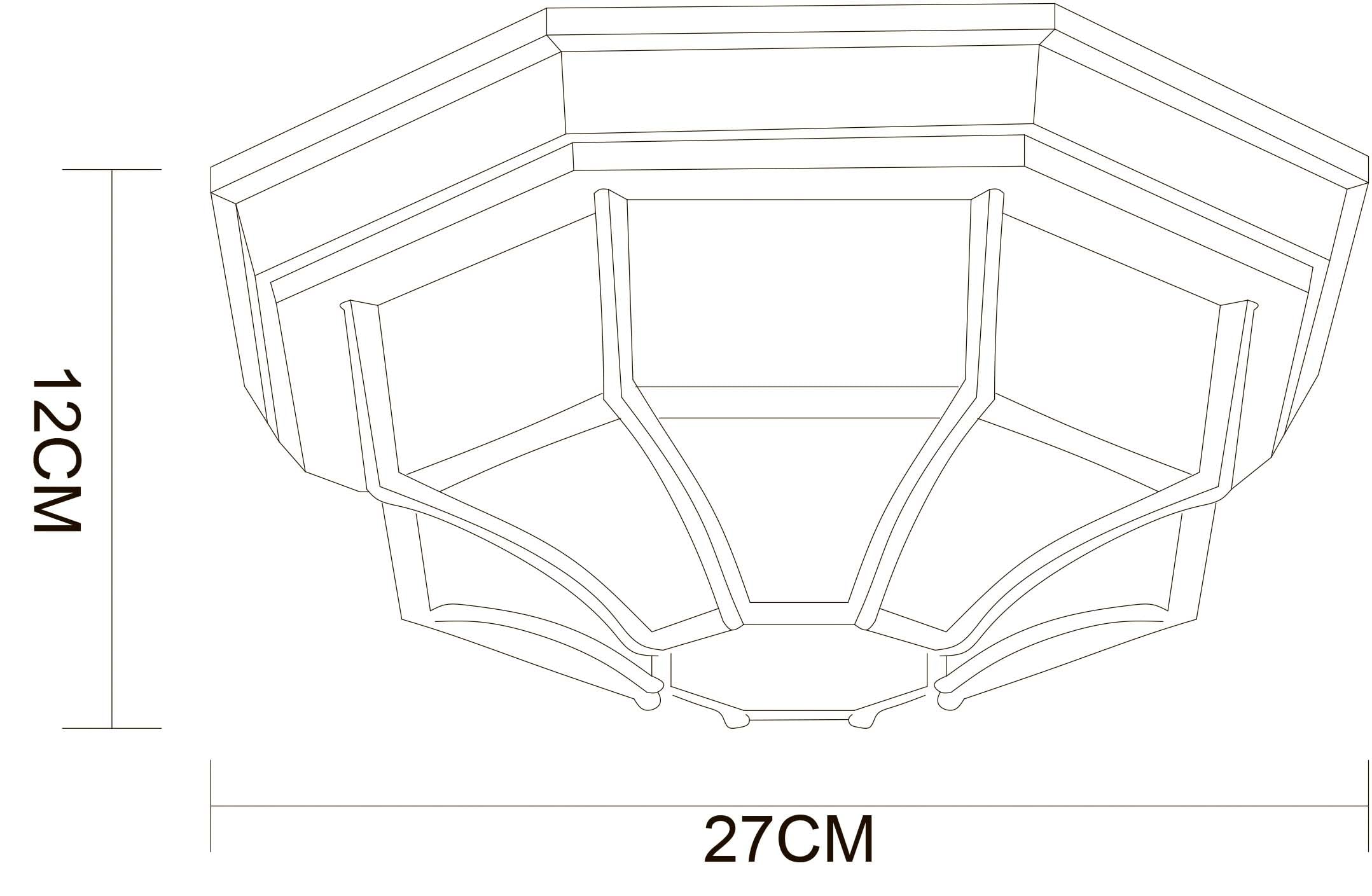 Luce a soffitto esterna in metallo nero con paraluce in vetro bianco – Lampada con cavo