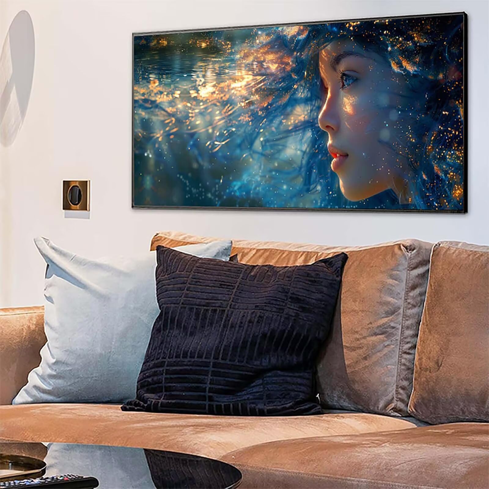 Damskie diamentowe malowanie duże 70x140cm, 5D DIY diamentowe malowanie H