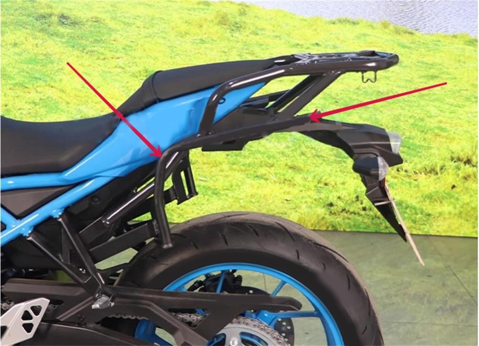 Motorcycle Luggage Side Suitcase Box Support System for S&uzuki