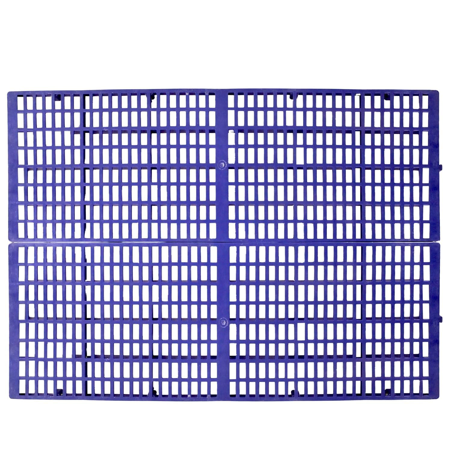 Sponsored Ad - D&C Paws Goat Flooring, Dog Flooring Plastic Slatted Mat Size: 1x3 Feet - Good to Use in Goat Farmin (Blue, Pack of 6 Pcs)