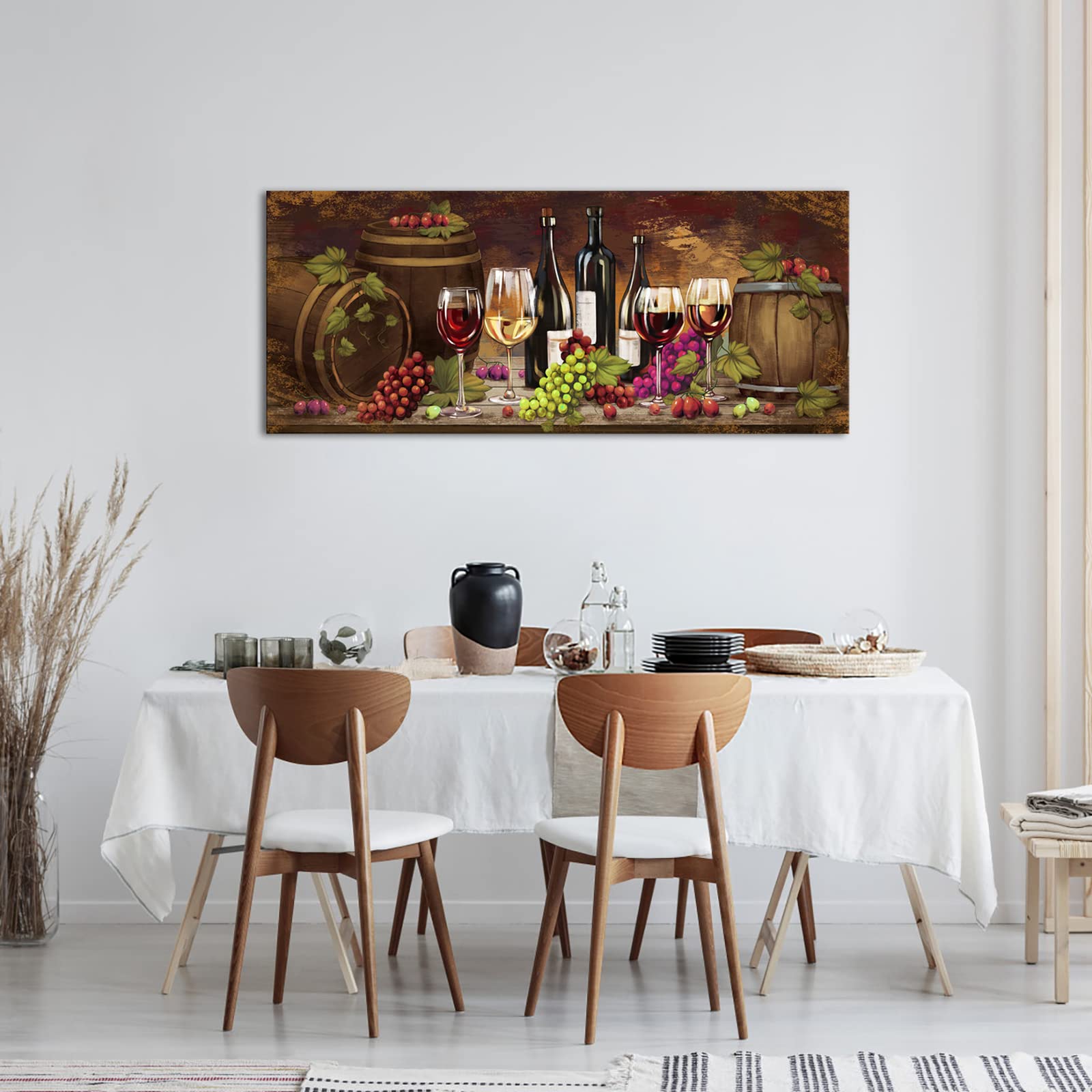 Amazon.co.jp: NutArtPic ワインウォールアートキャンバス