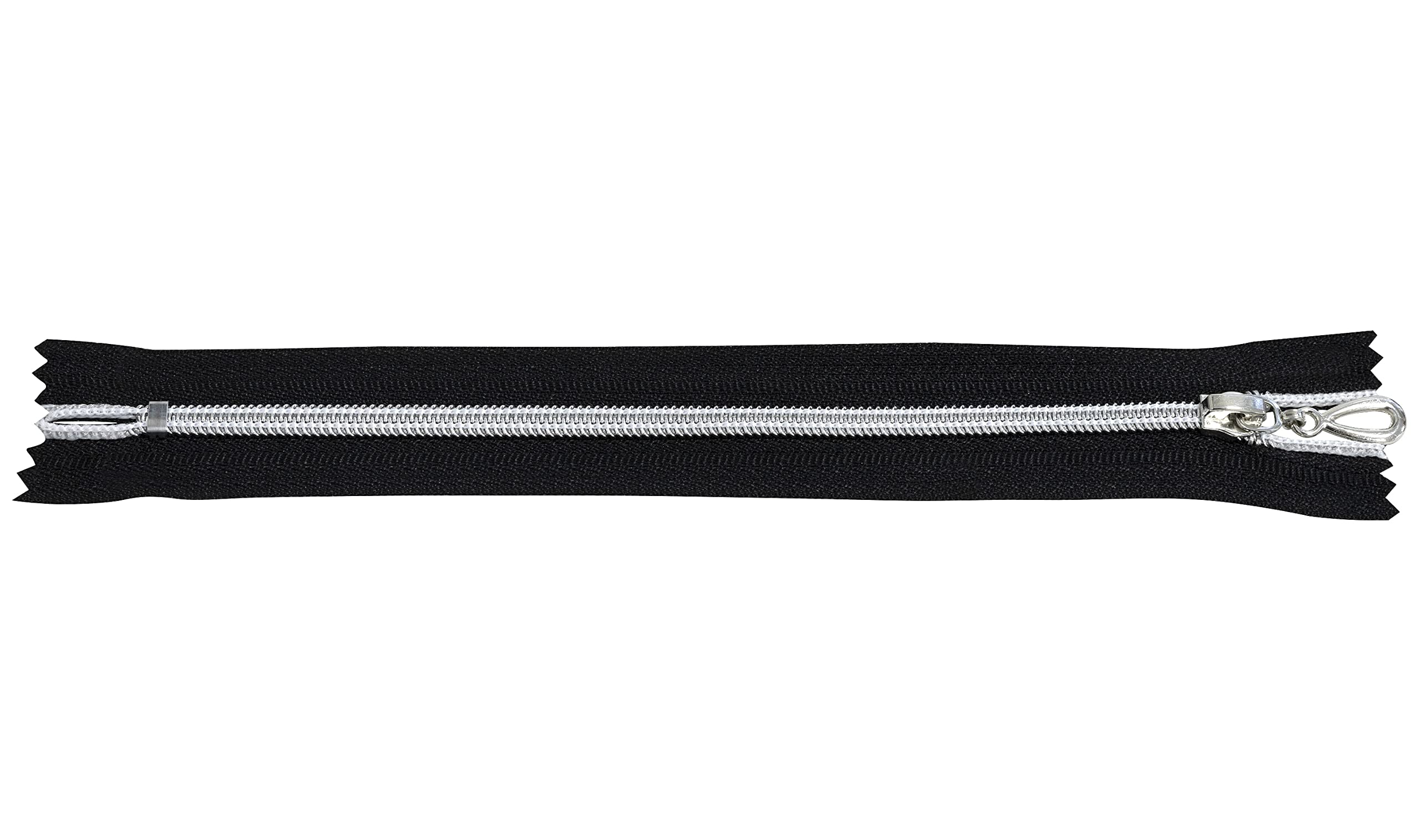 AERZETIX - C64063 - Juego de 10 Cremalleras en espiral N°5 16cm no separable autoblocante - malla en nylon plata - tirador cursor en metal - color azul oscuro - mercería
