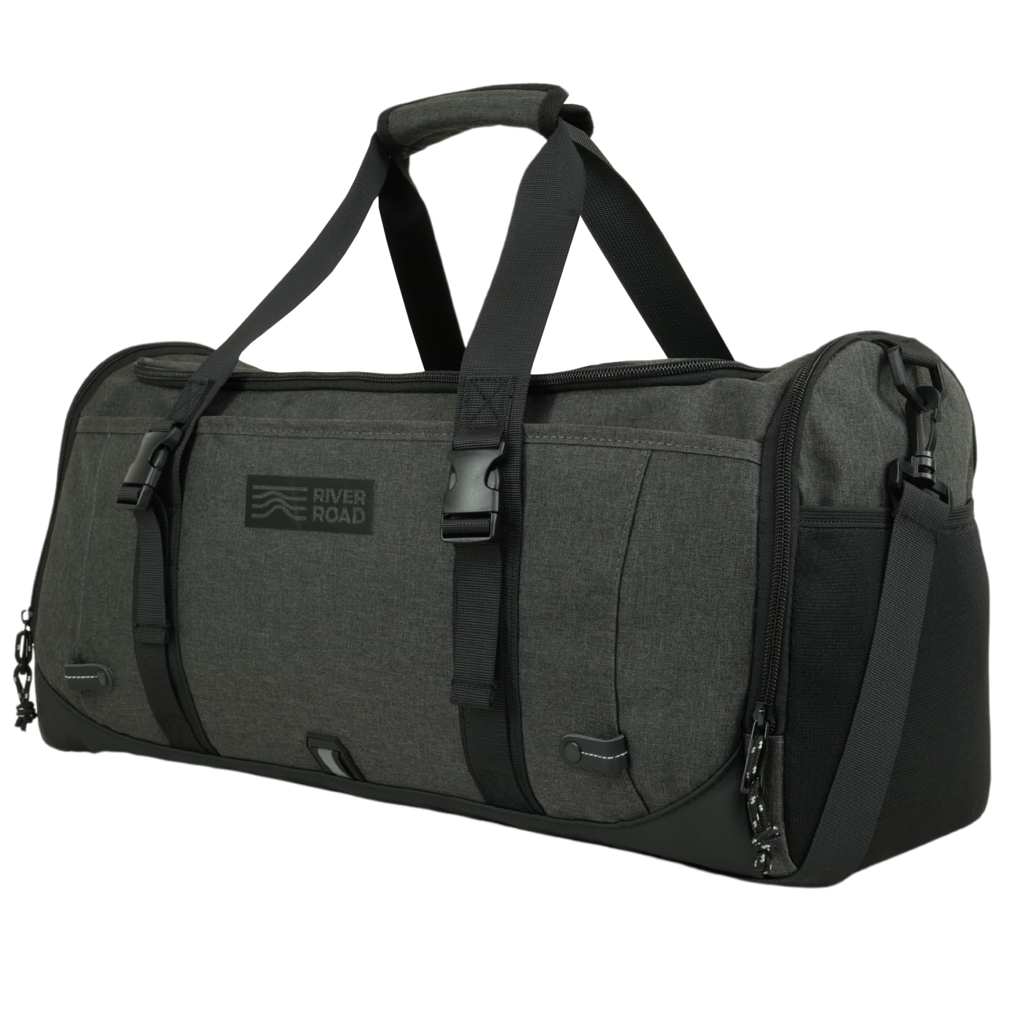 RIVER ROADMovex 33L Medium Duffel Bag - Scratch & Water-Resistant Sports and Travel Bag for Men and Women (Dark Gray)