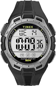 Amazon.com: Timex Men's Digital 43mm Watch - Black Band