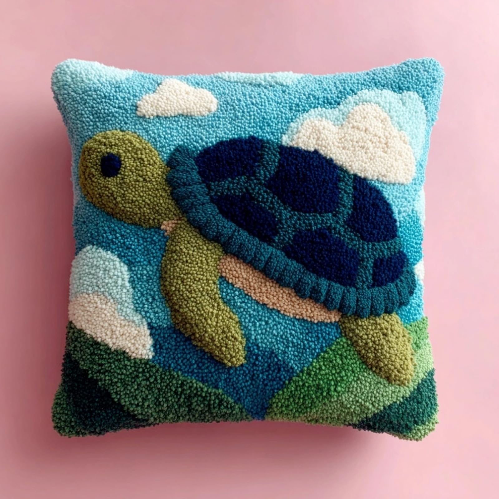 AxiangziK Latch Hook Cushion Kits for Beginners,sea Turtle