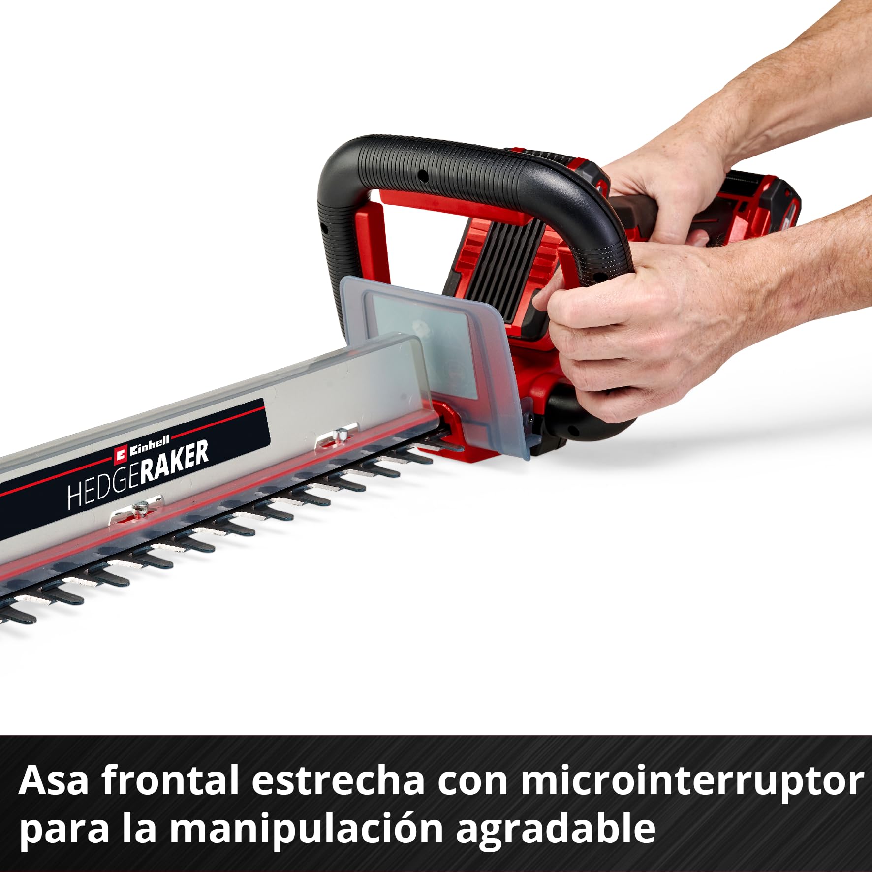 Einhell Recortasetos con batería GE-CH 36/61 Li-Solo Power X-Change (36V, Engranaje metálico, Longitud de Espada 67 cm, Distancia Entre Dientes 26 mm, Incl. carcaj, sin batería ni Cargador)