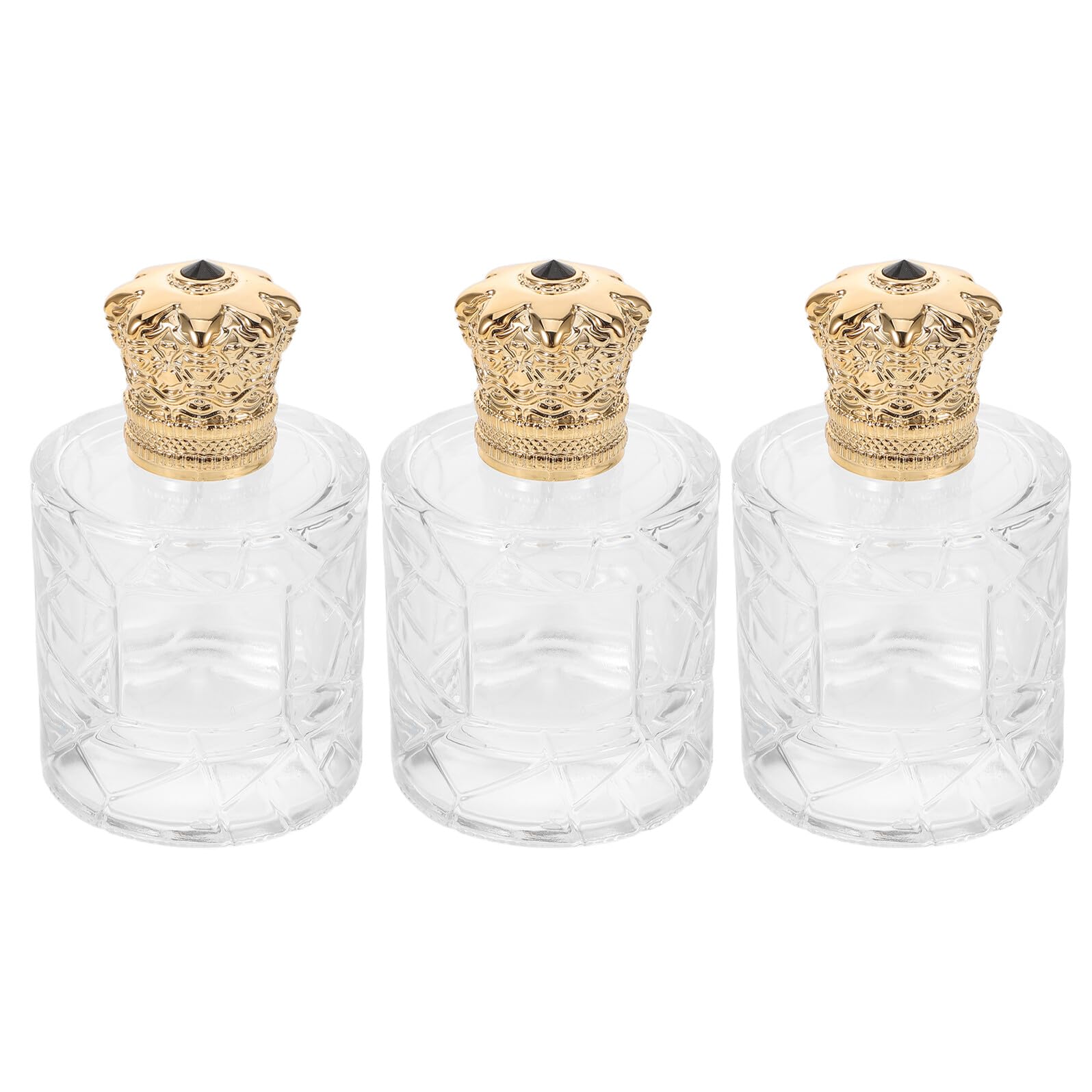 Nachfüllbare Parfüm Reiseflasche aus Glas 100ml Transparent, 3 Stück