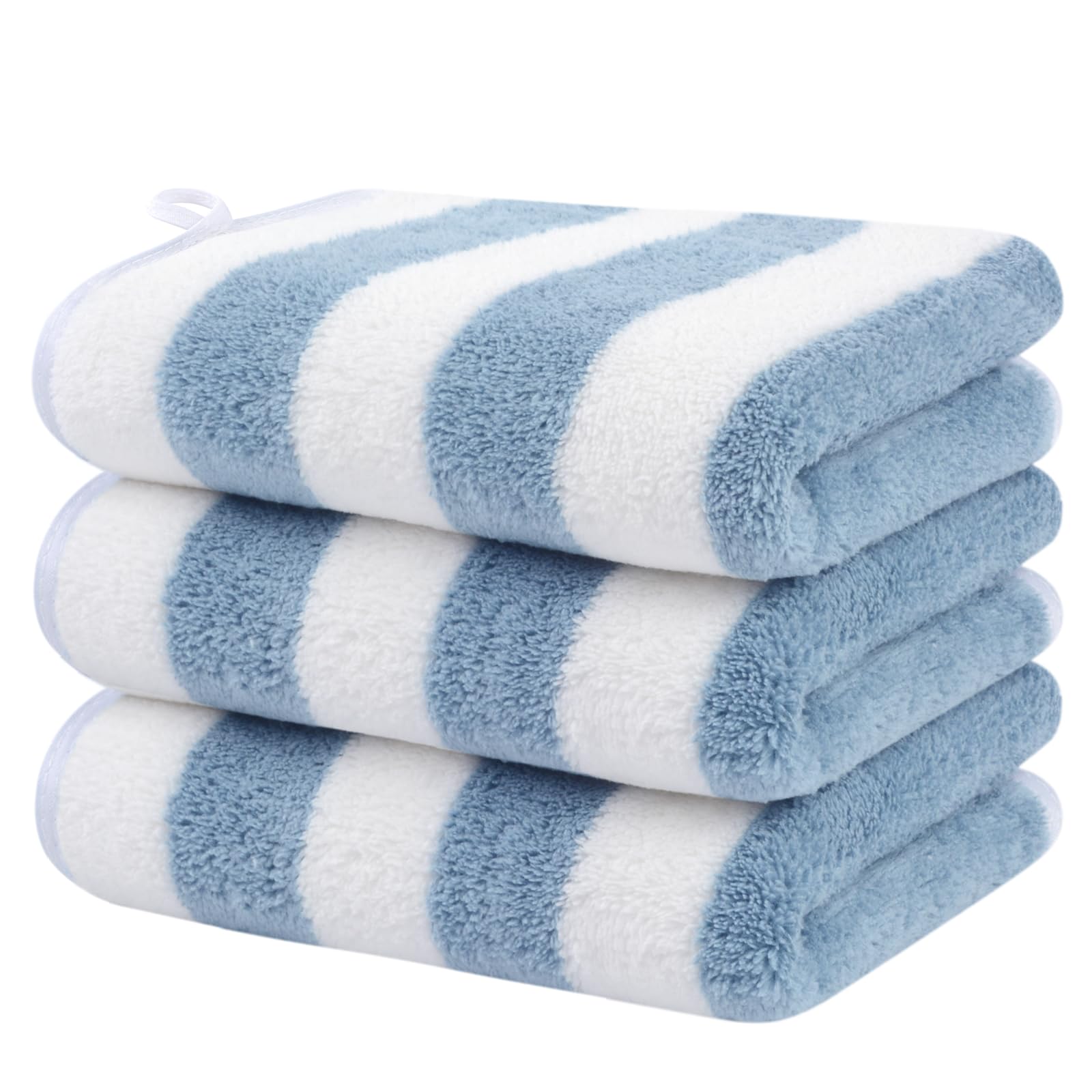 VIVOTE Small Hand Towels for Bathroom Fluffy Hand Towels with Hanging Loop โ image 1