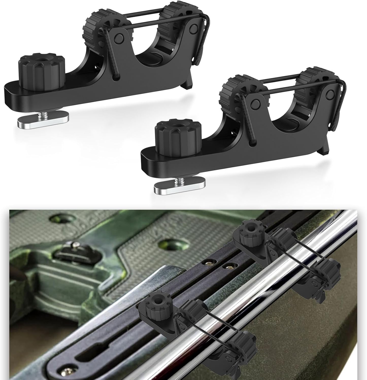 2 PCS Extend Kayak Paddle Holder Kayak Track Mount Accessories for Holding Standard Paddle, Kayak Oar Holder Kayak Rail Accessories for Fishing Kayak 2 PCS Extend Kayak Paddle Holder Kayak Track Mount Accessories for Holding Standard Paddle, Kayak Oar Holder Kayak Rail Accessories for Fishing Kayak