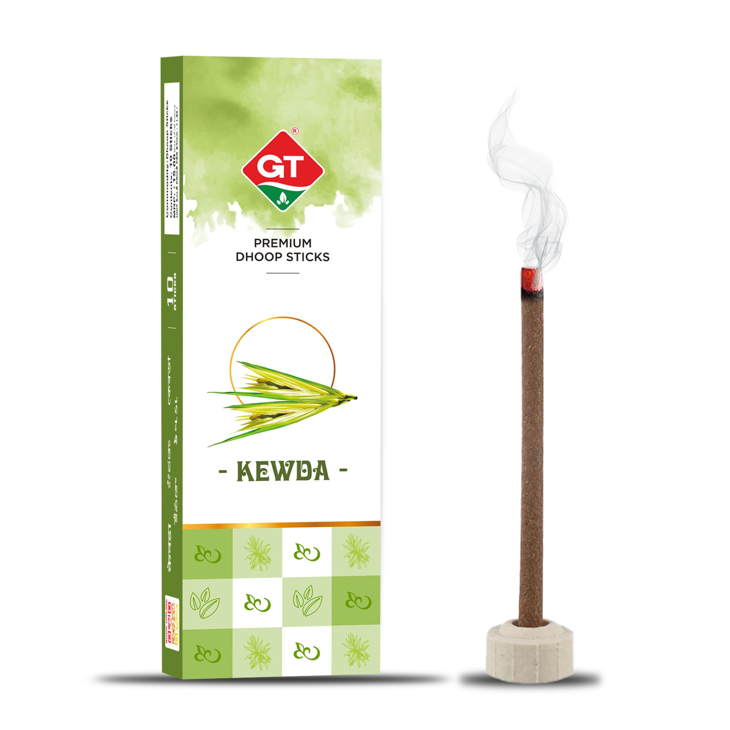 GT Kewada Premium Dhoop Sticks for Pooja 120 Sticks | Bamboo Less Dhoop Sticks | Long Lasting & Highly Spreading Fragrance for Divine/Home Fragrance with Holder Stand | for Meditation Needs (B0CRS14T6S) Amazon Price History, Amazon Price Tracker