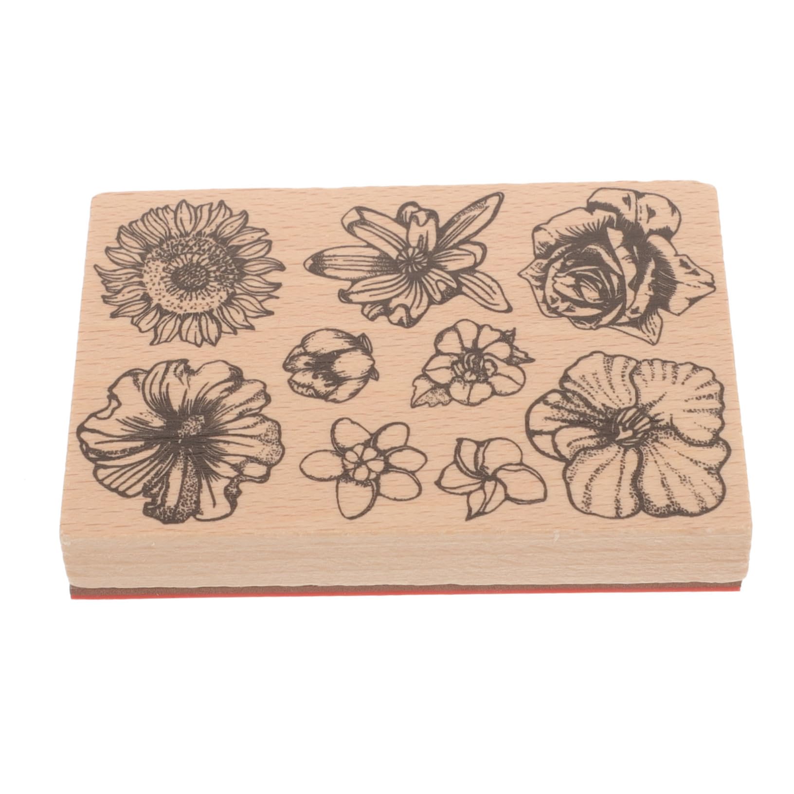 5pezzi Timbratura Decorativa Legno per Crafting di Timbri Multi-Funzione per Diario e Progetti Creativi Design Variabile e Portatile per Amici