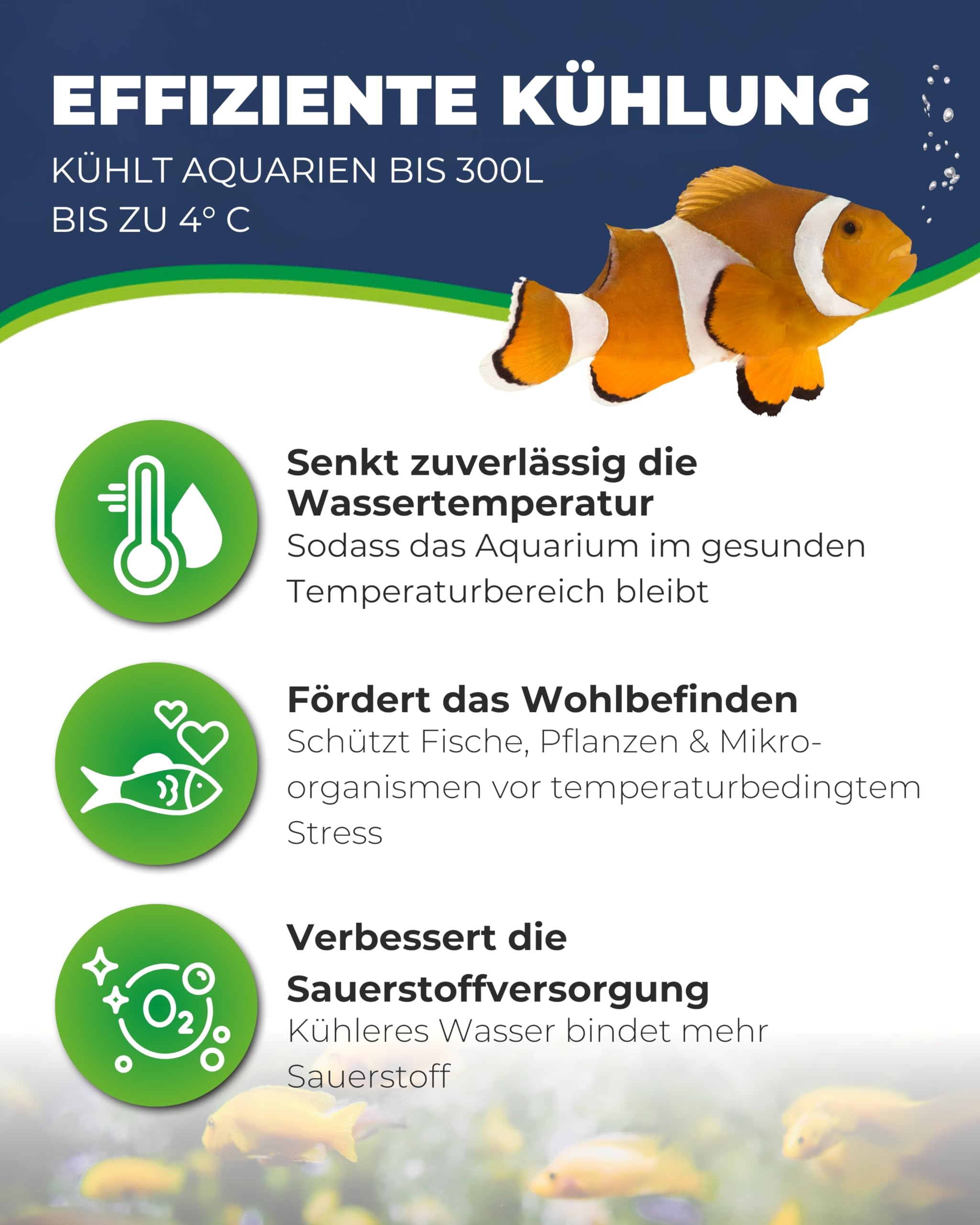 HOBBY Aquaristik Aqua Cooler V4 Kühleinheit für Aquarien bis 300L leise Aquarienkühlung 4 Ventilatoren Temperaturkontrolle