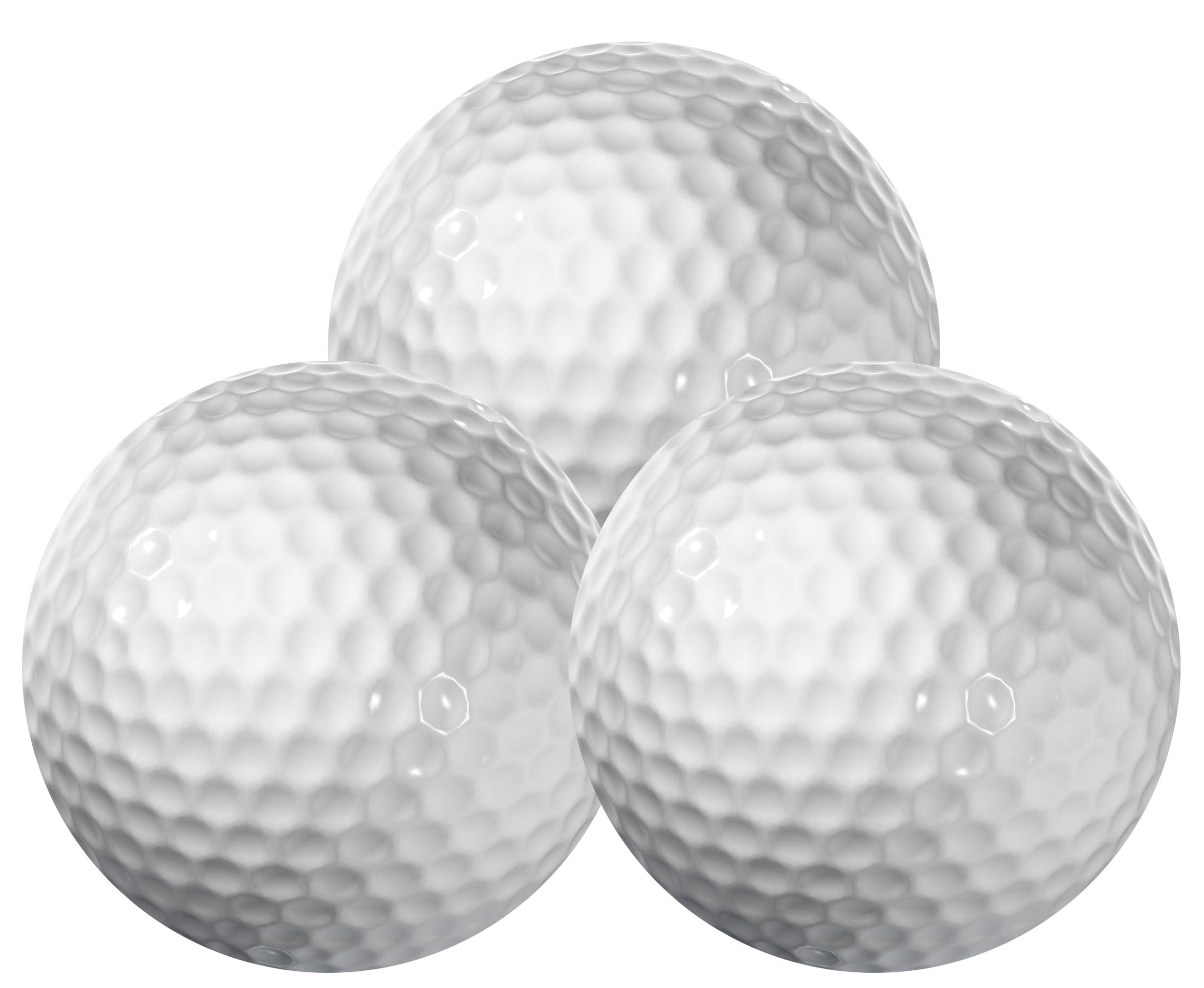 LONGRIDGE Lot de 50 Balles de Golf à Faible Rebond Crazy Mini Golf de Blanches
