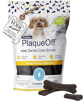 ProDen PlaqueOff 20 Mini Dental Bones for Small & Toy Dogs