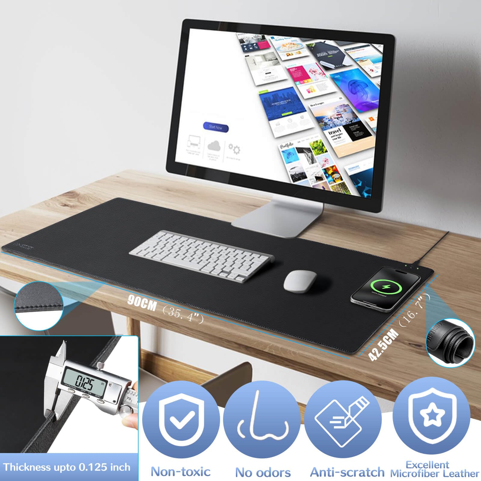 Amazon.co.jp：Hi-HONX (ハイホンックス) 磁気ワイヤレス充電デスク