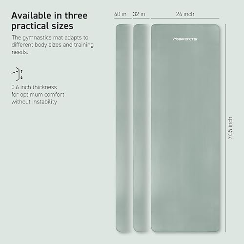 Miniatura 7 de Alfombrilla de yoga antideslizante gruesa de alta calidad, extra cómoda, para entrenamientos en casa, pilates, estiramientos y gimnasio, espuma NBR