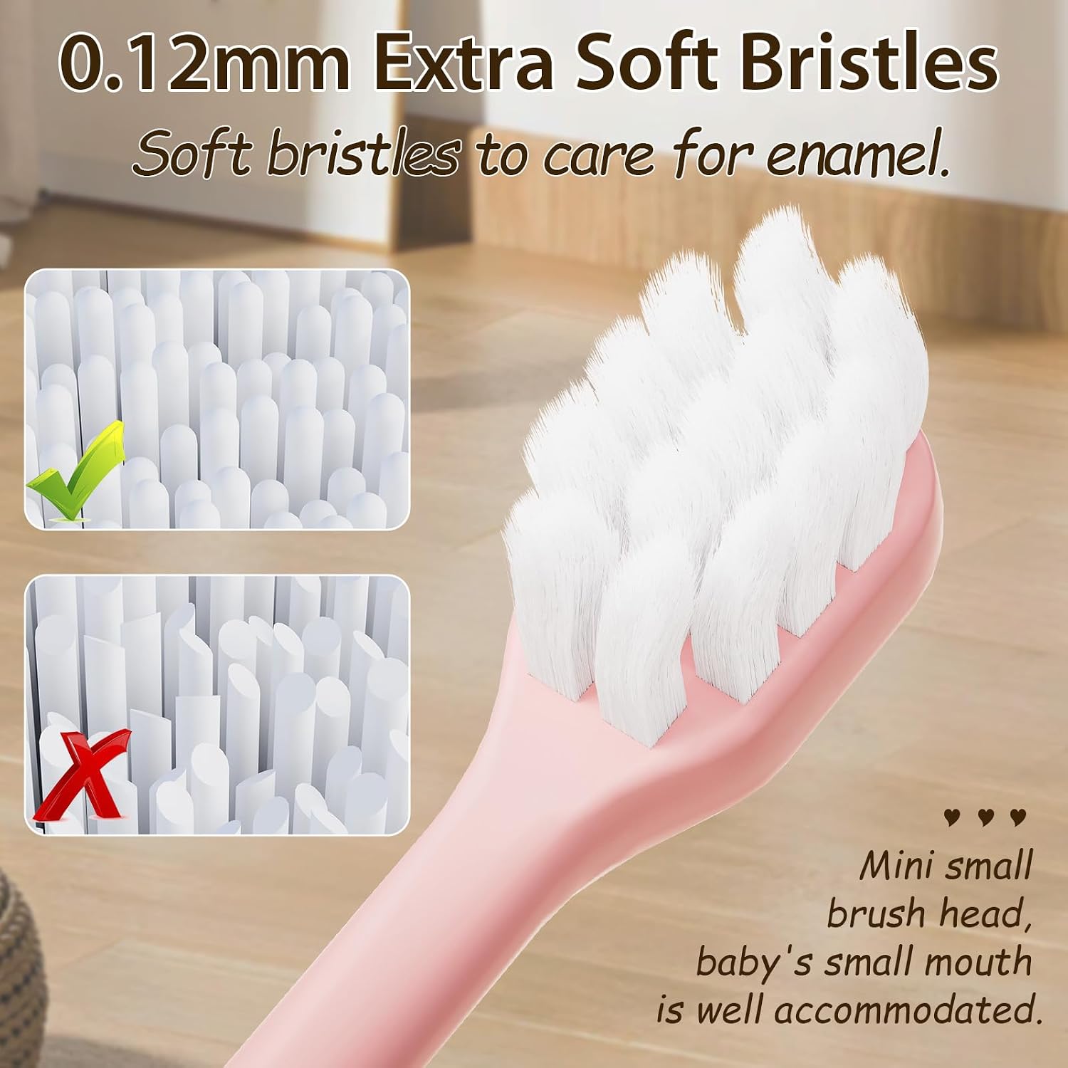 Kids Toothbrushes 8 Pack,Extra Soft Toddler Toothbrush Age 2-4,Cute Multicolor Boys Girls Child Toothbrush,Clean Kids Teeth,Bristles Not Easy to Shed