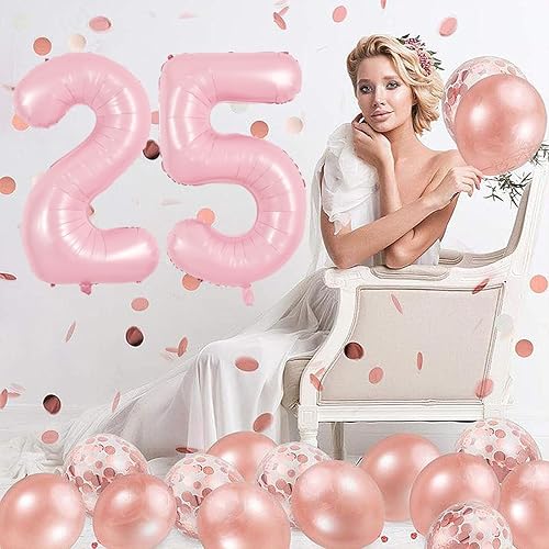 Miniatura 125 de TONIFUL Globos arcoíris de 40 pulgadas con números grandes del 0 al 9, globos digitales número 4 para helio, globos de aluminio Mylar con números