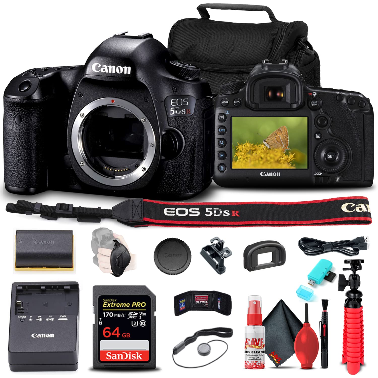 Amazon.com : Canon EOS 5DS R DSLR Camera (Body Only) (0582C002) +