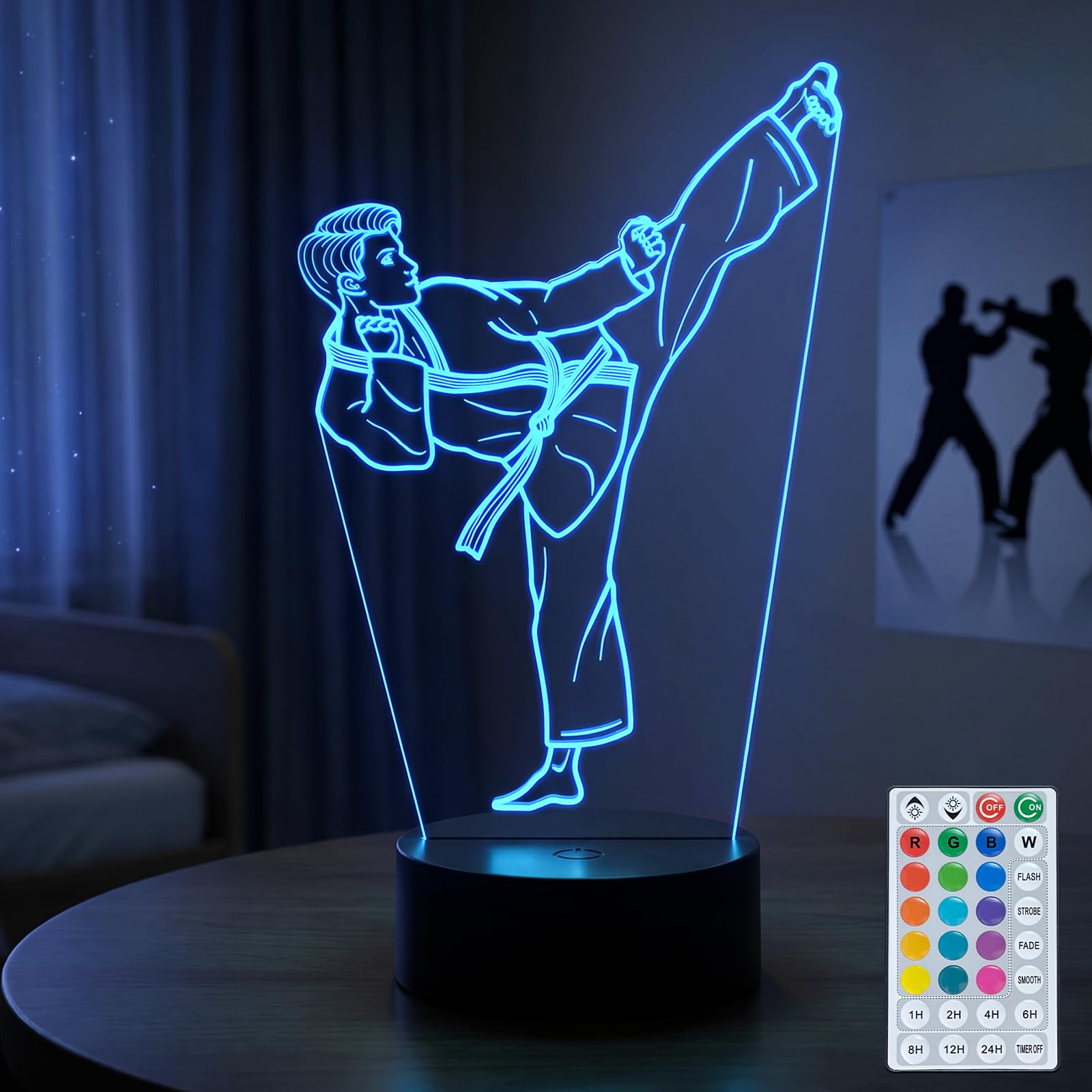 DAHEYMA Karate Night Light, Karate Gifts for Boys